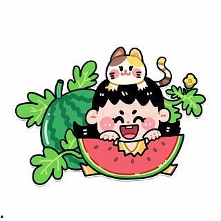 动画描述吃瓜,吃瓜群众的欢乐与智慧